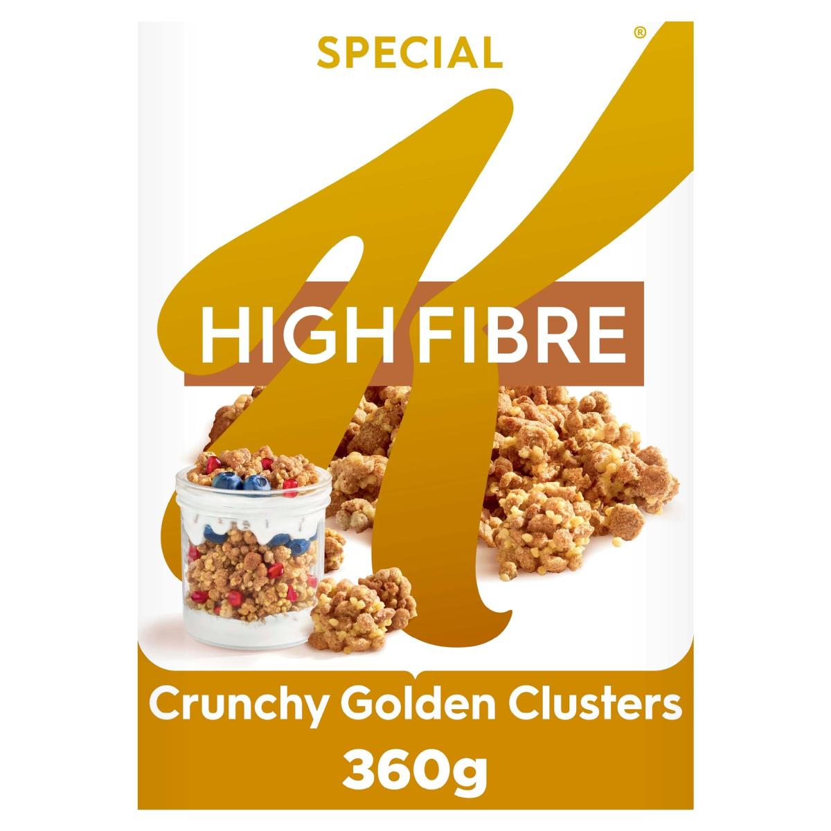 Special K High Fibre Crunchy Golden Clusters Cereal