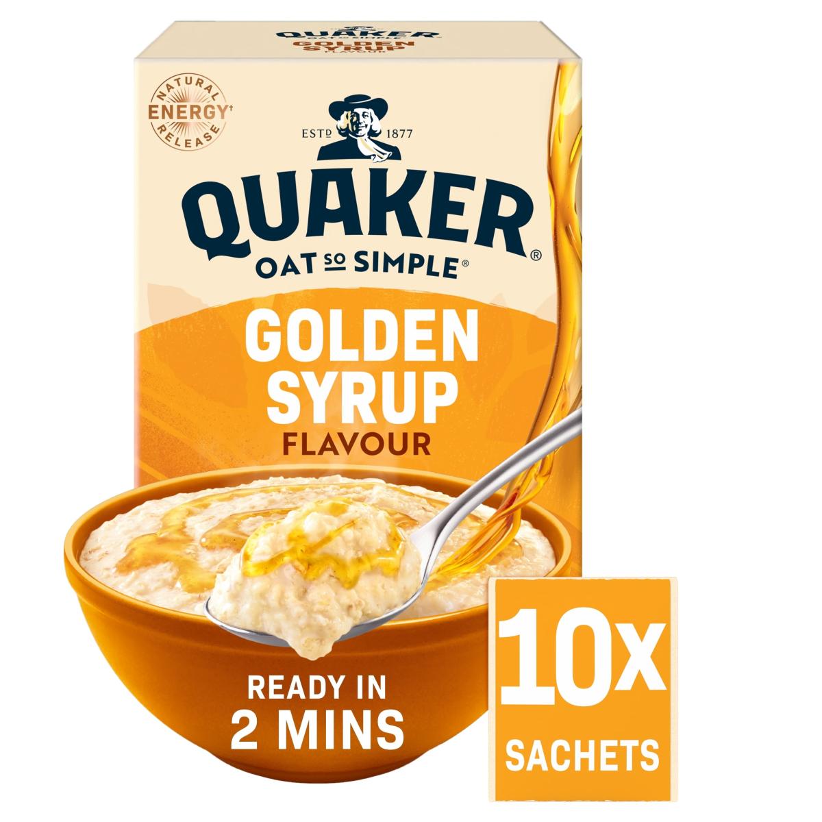 Oat So Simple Porridge Sachets Golden Syrup