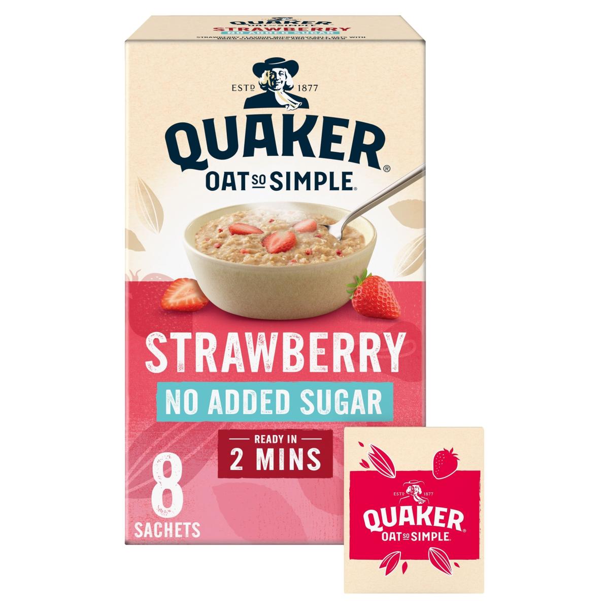 Oat So Simple Simply Strawberry Porridge Sachets