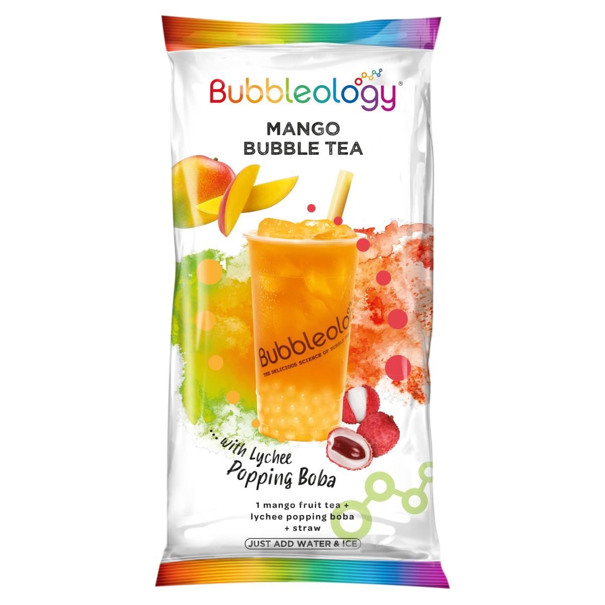 Mango Bubble Tea With Lychee Popping Boba 102.5 g +