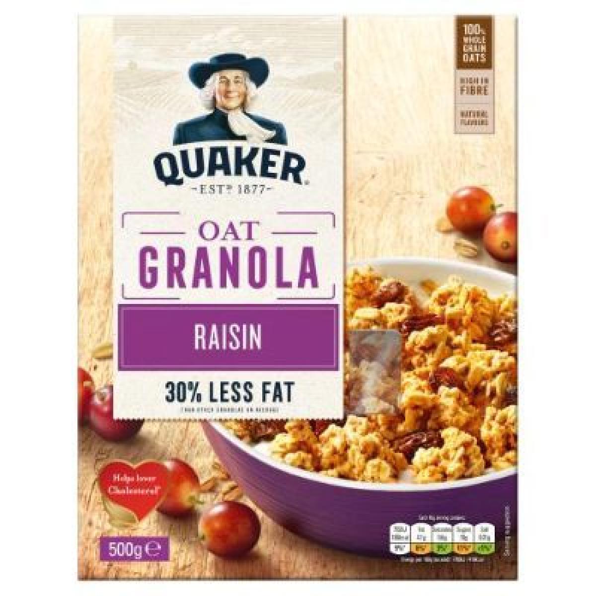 Oat Granola Raisin 30% Less Fat