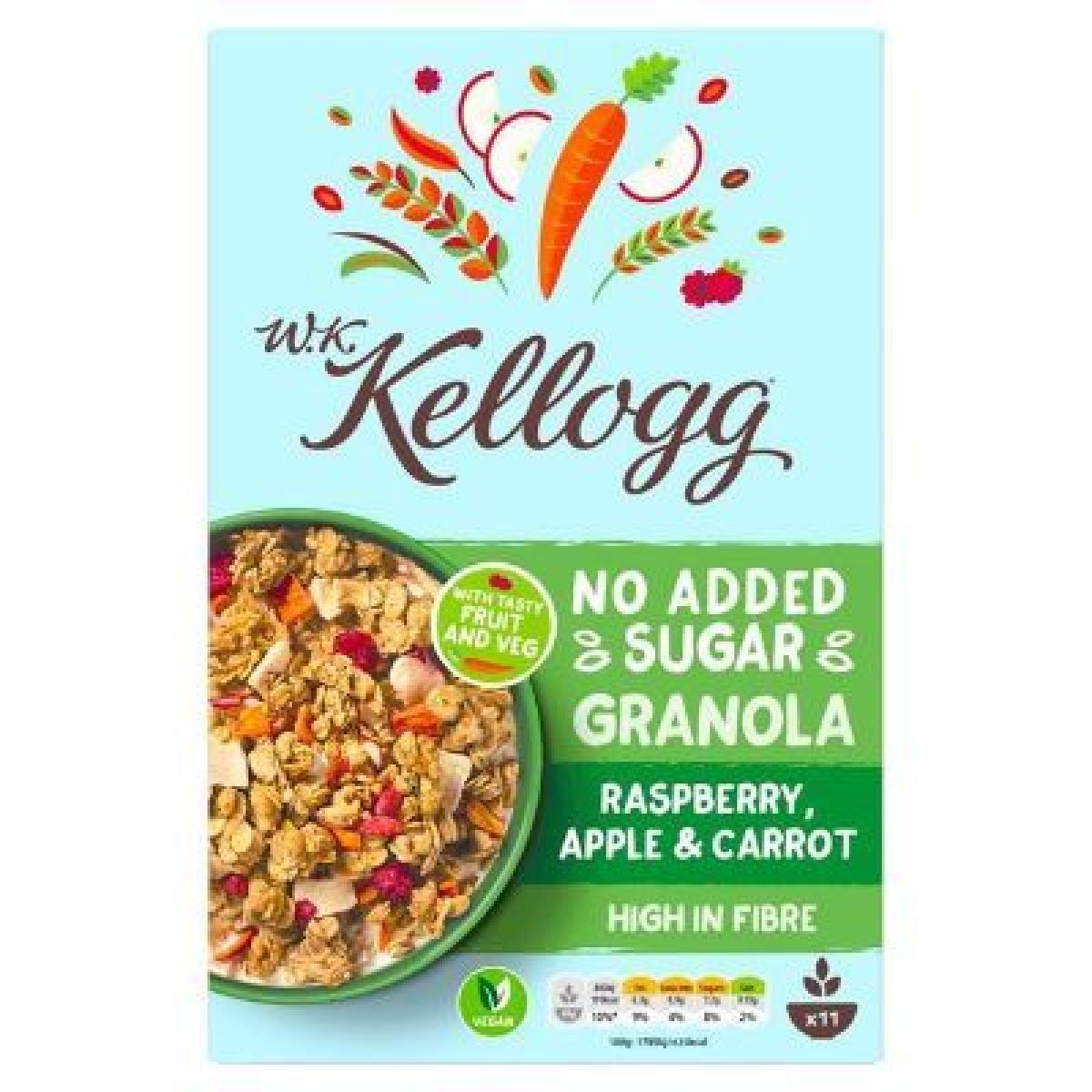 No Added Sugar Granola Raspberry, Apple & Carrot