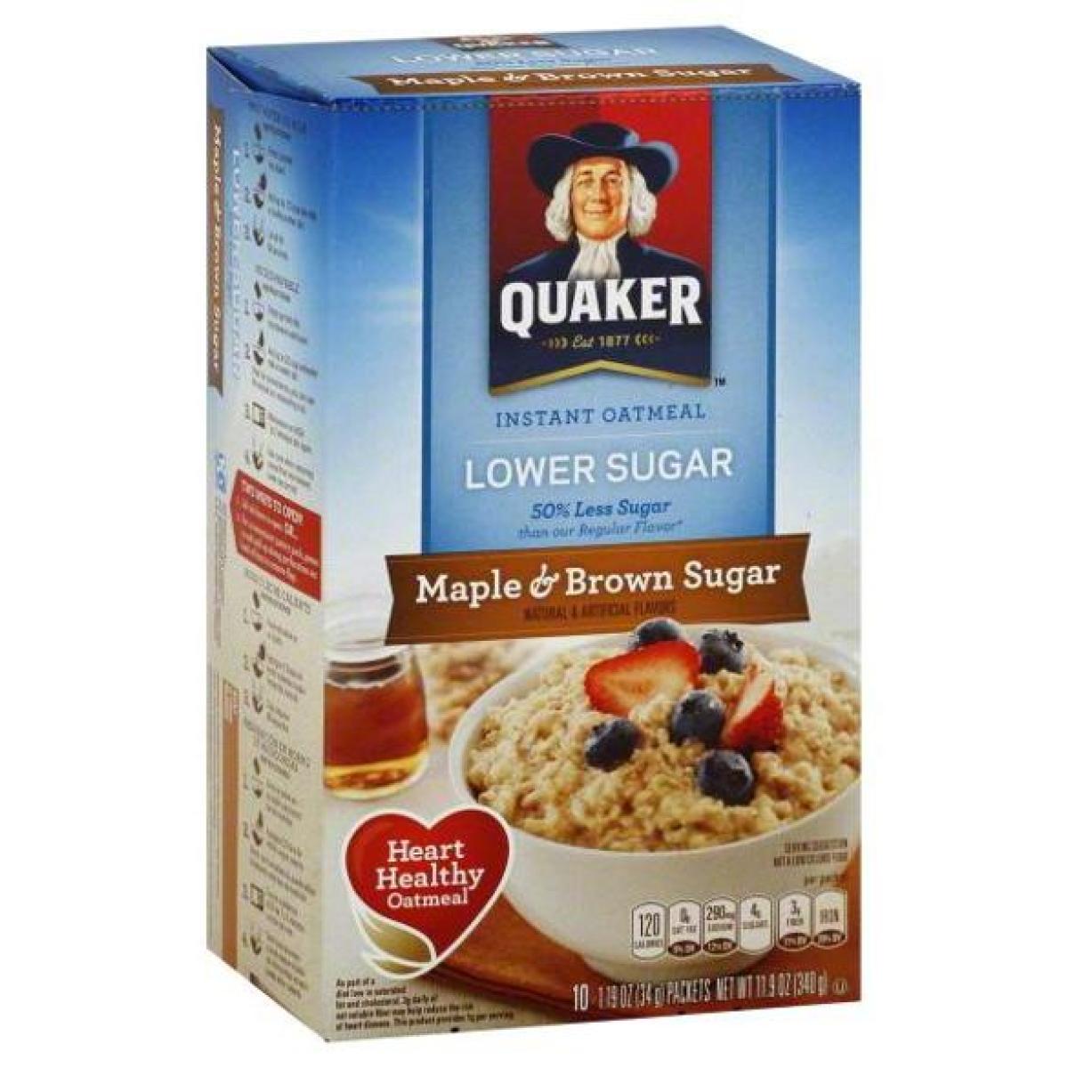 Instant Oatmeal Maple & Brown Sugar Low Sugar 340 g