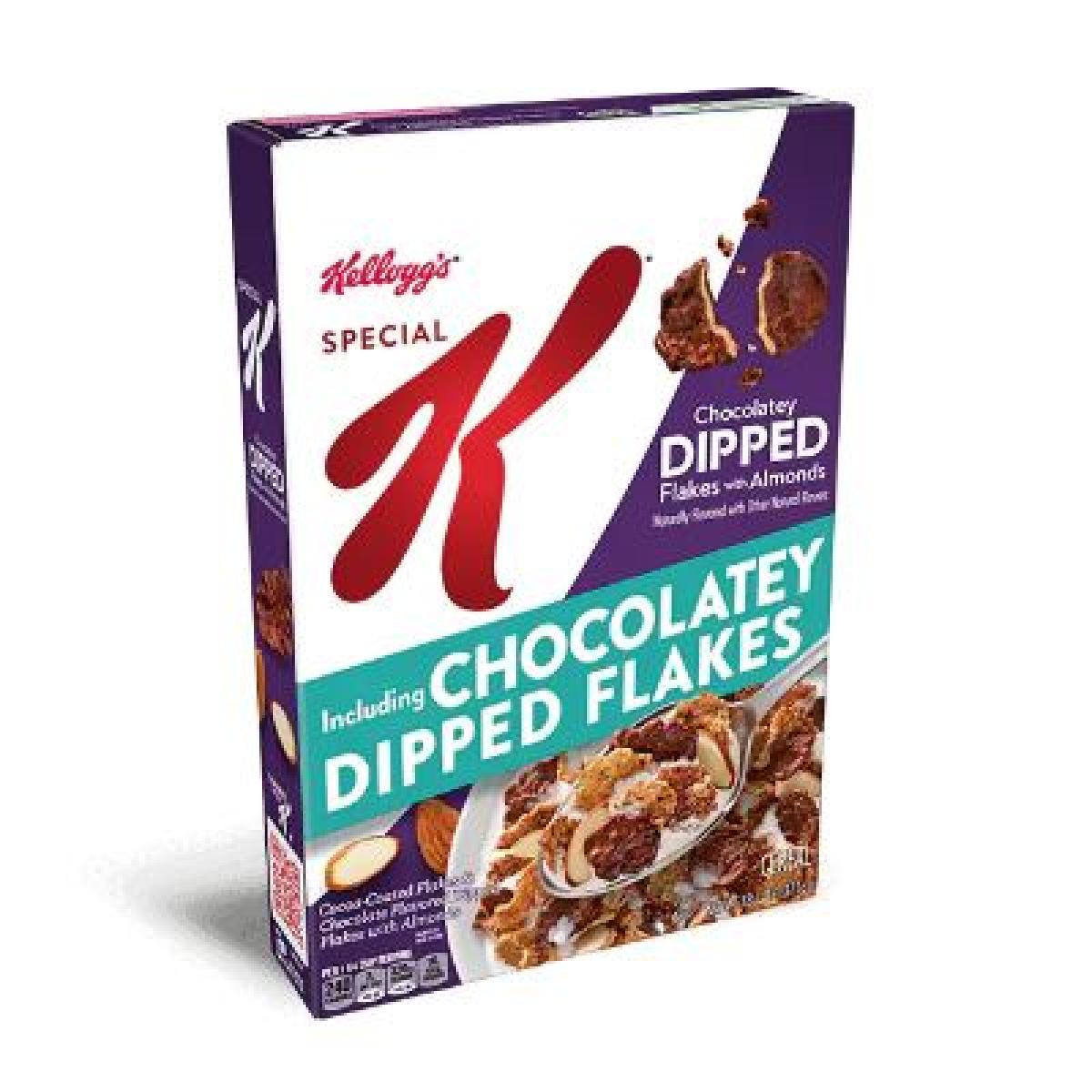 Special K Chocolatey Dipped Flakes With Almonds Cereal