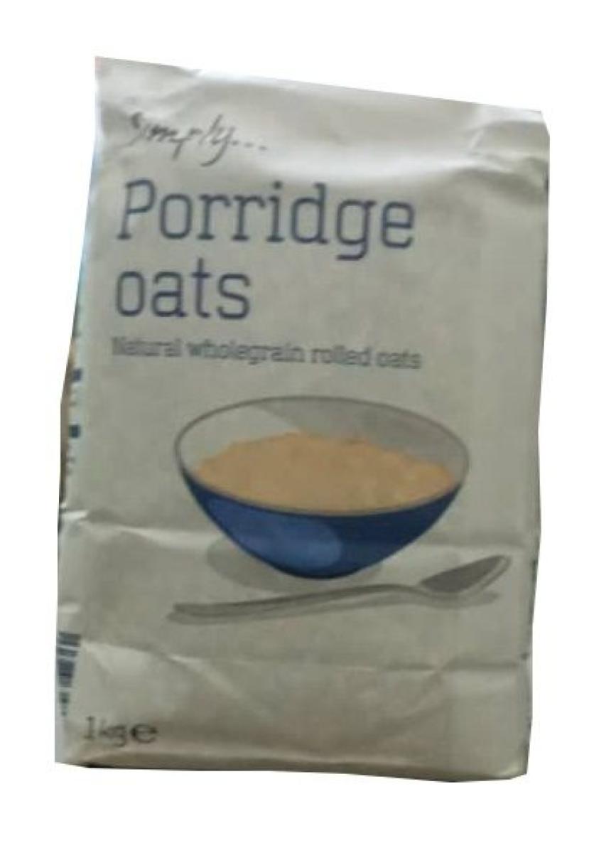 Porridge Oats Natural Whole Grain Rolled Oats
