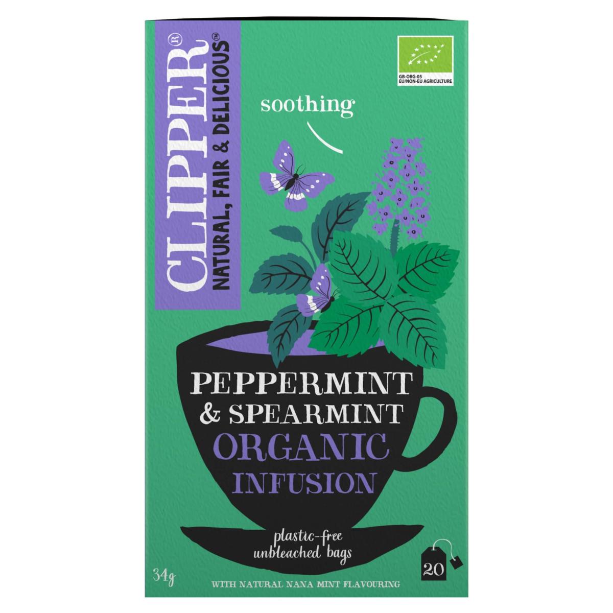 Organic Infusion Peppermint & Spearmint 20 Pack