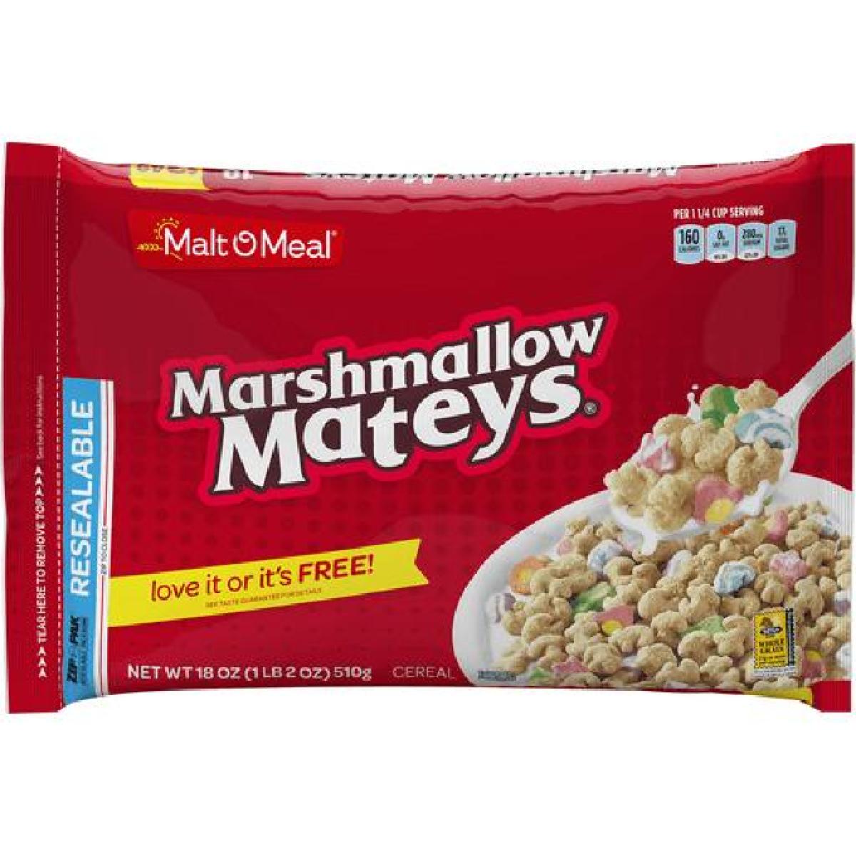 Marshmallow Mateys Cereal