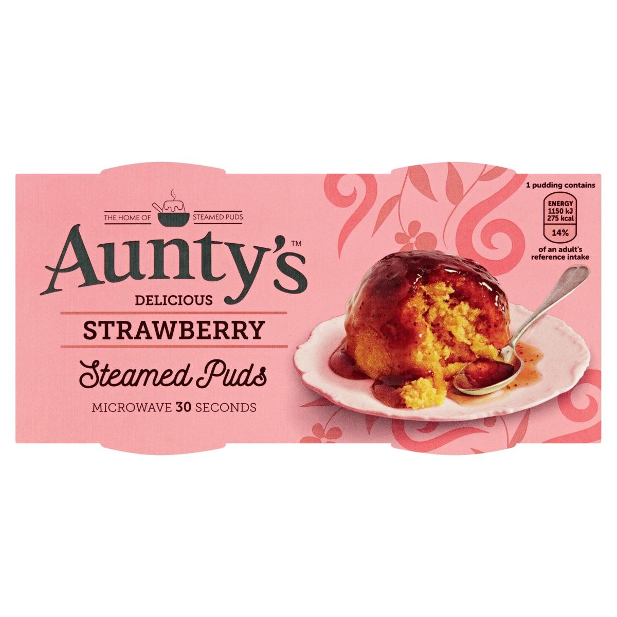 Strawberry Steamed Puddings
