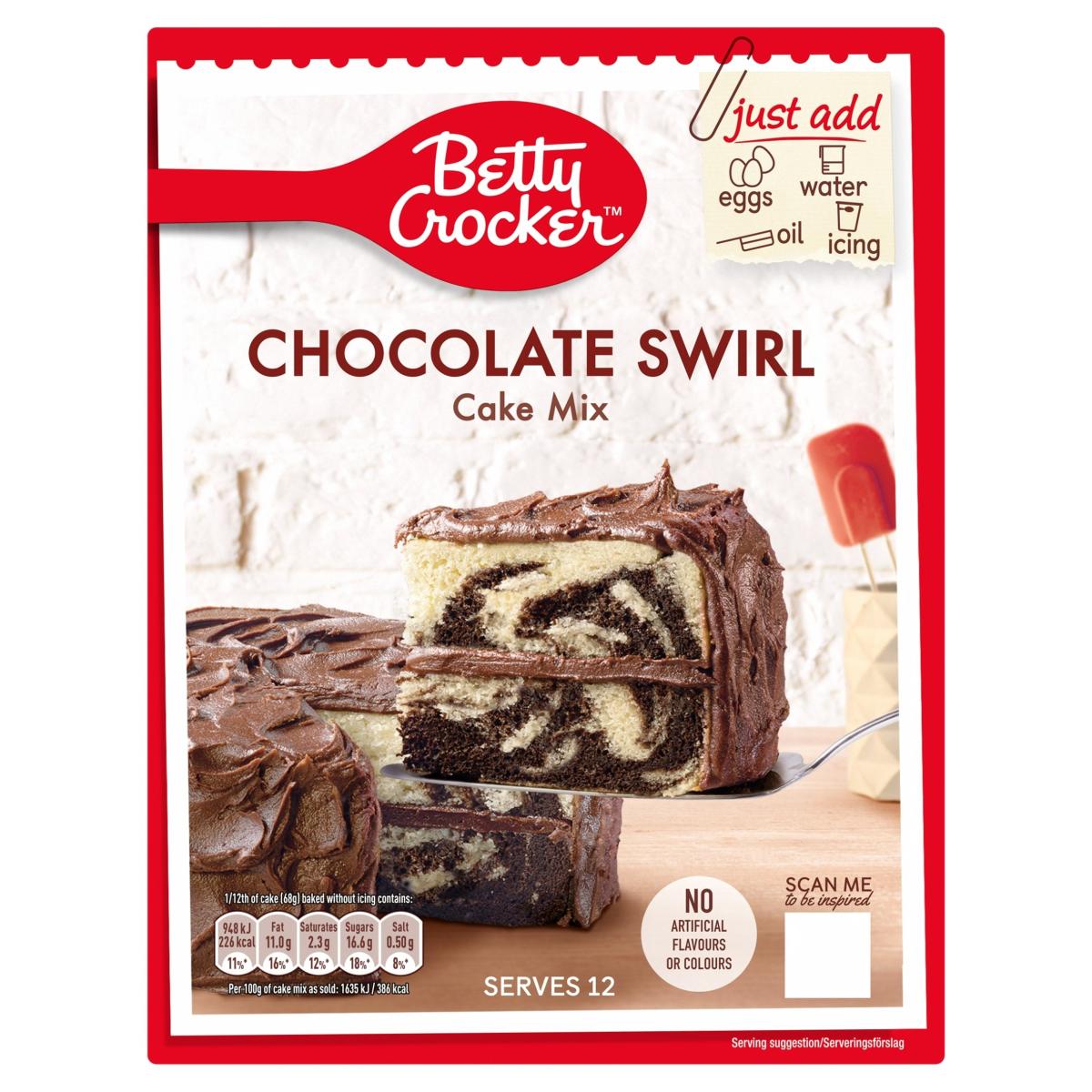 Cake Mix Chocolate Swirl