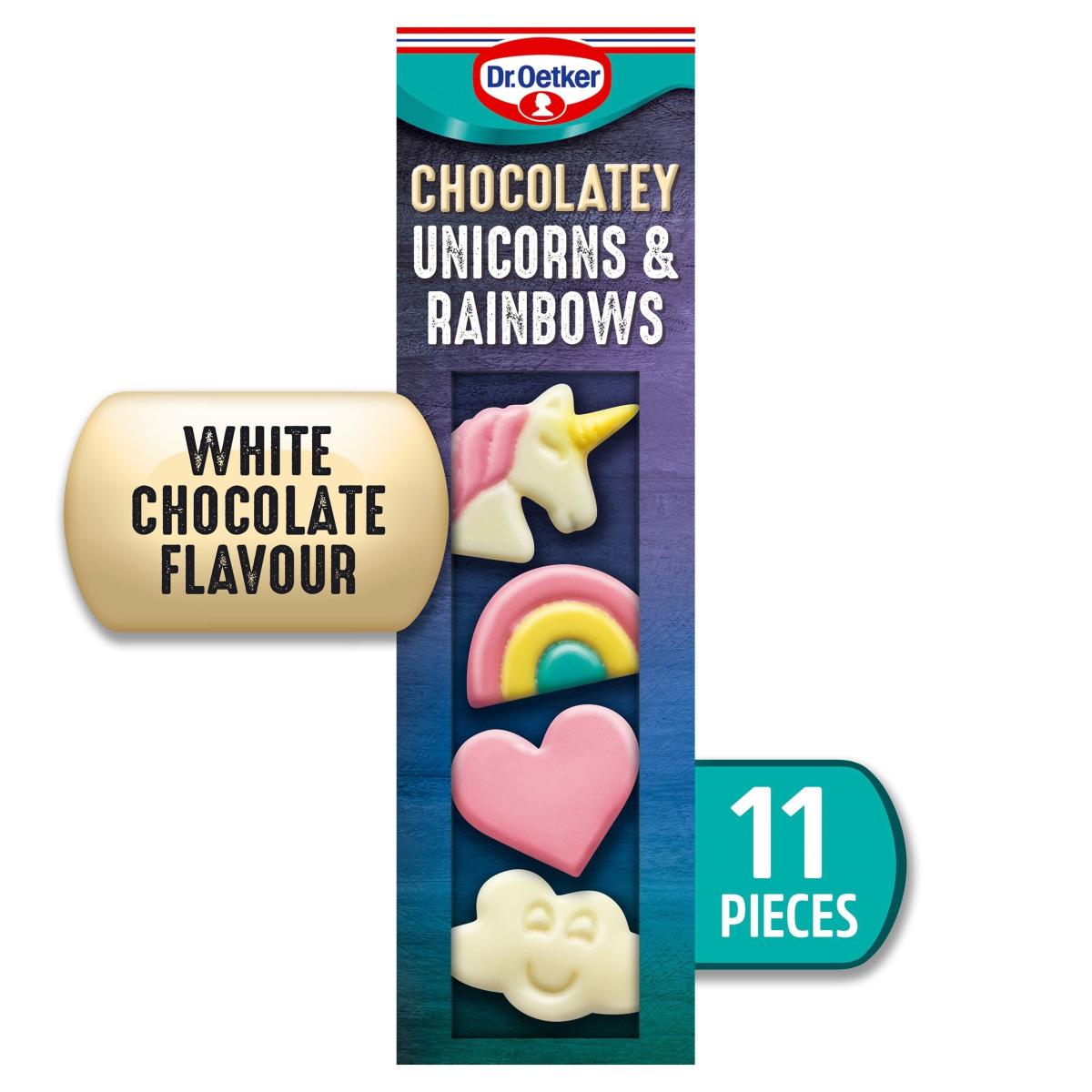 11 White Chocolate Unicorns & Rainbows