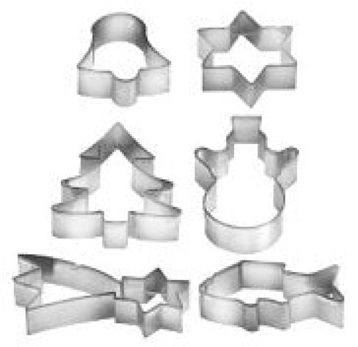 Delicia Cookie Cutters x6