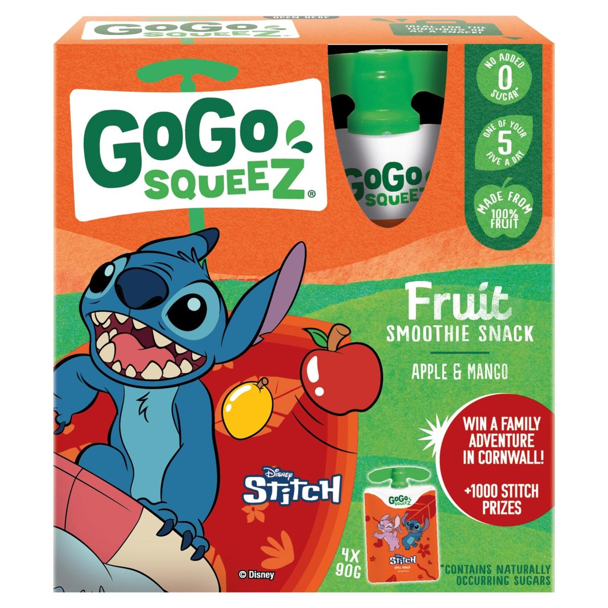 GoGo Squeez Fruit Snack Apple Mango 4 x
