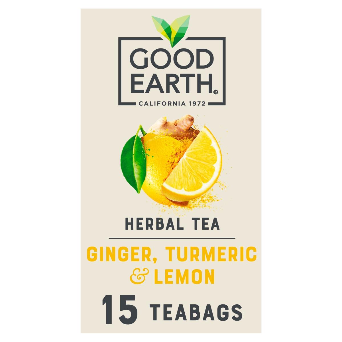 Herbal Tea Lemon Ginger & Turmeric 15 Tea Bags