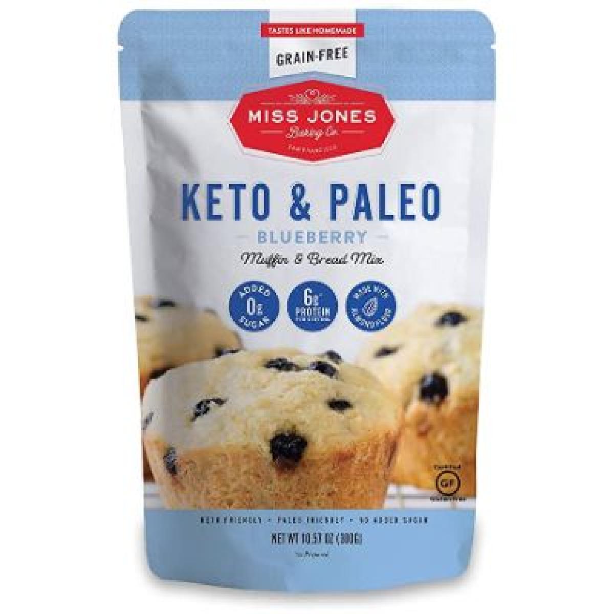 Keto & Paleo Blueberry Muffin & Bread Mix
