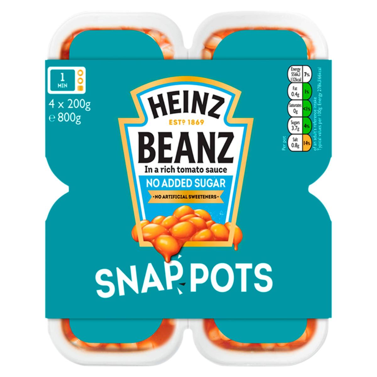 No Added Sugar Beanz Snap Pots
