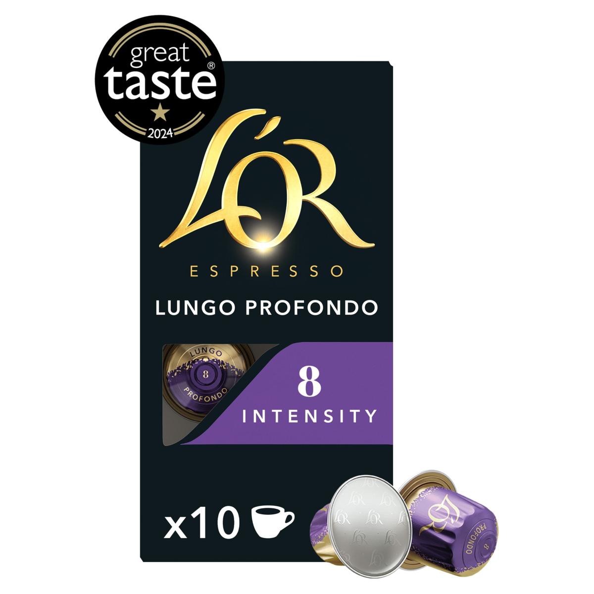 Espresso Lungo Profondo Coffee Capsules x10 Intensity 8