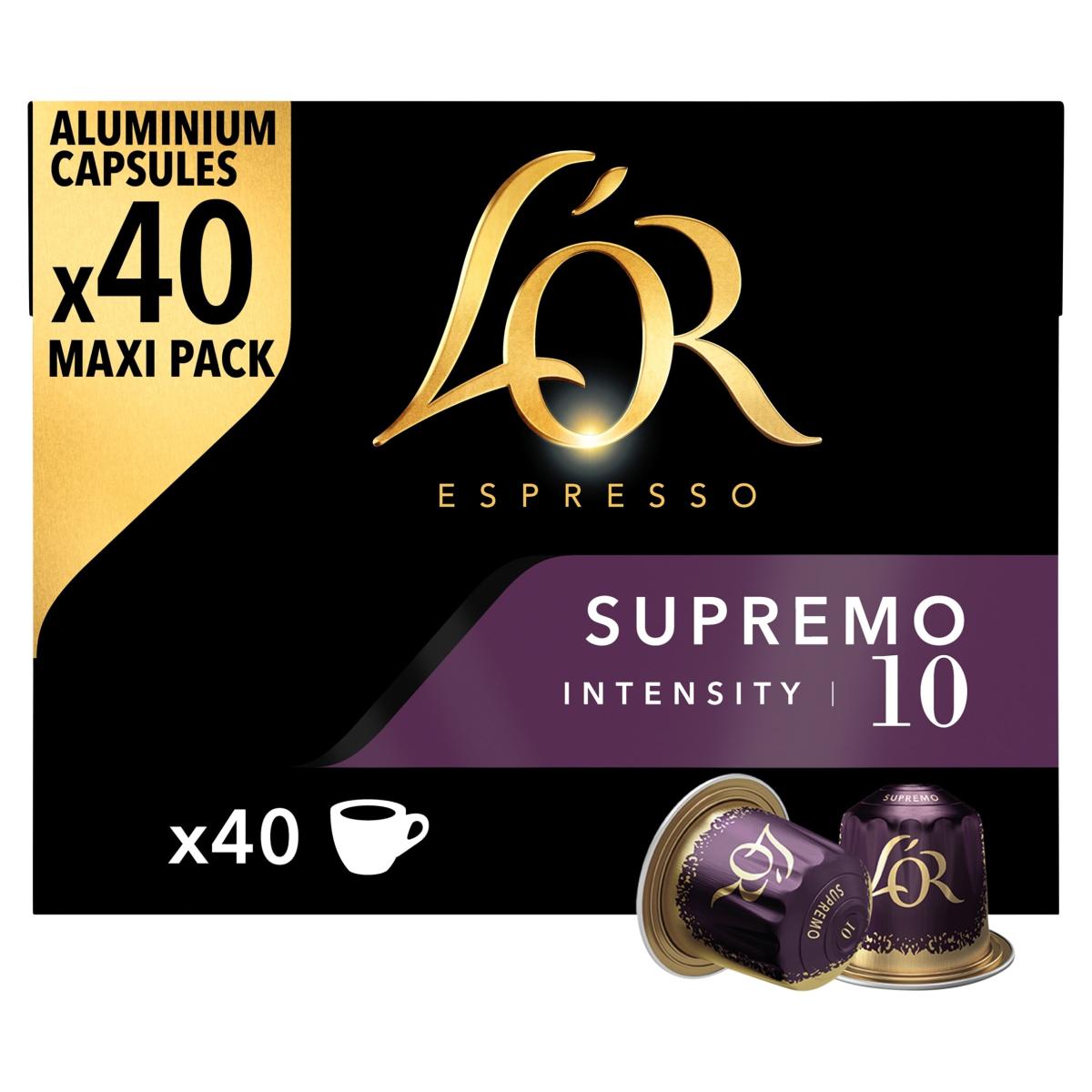 Espresso Supremo Coffee Pods x 40 Intensity 10