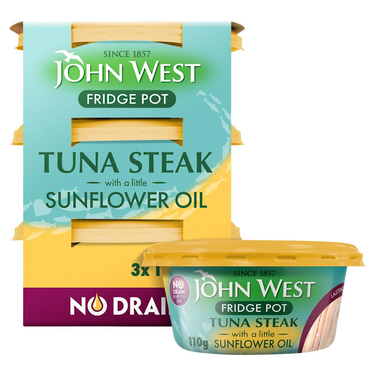 No Drain Fridge Pot Tuna Steak With A Little Sunflower Oil
