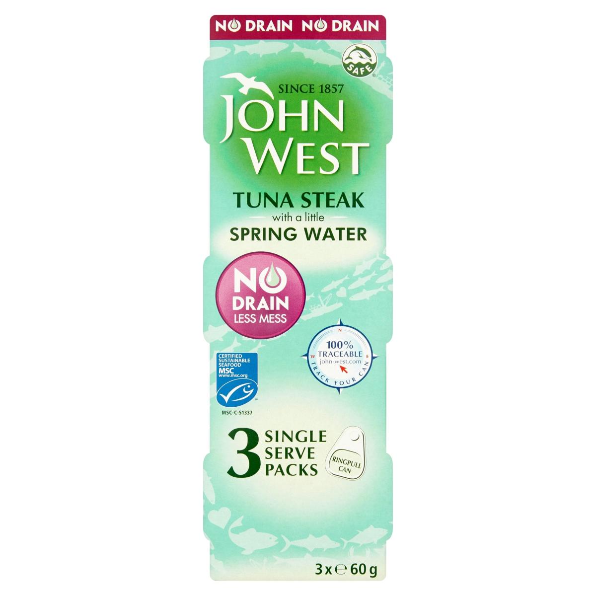 No Drain Tuna Steak In Spring Water