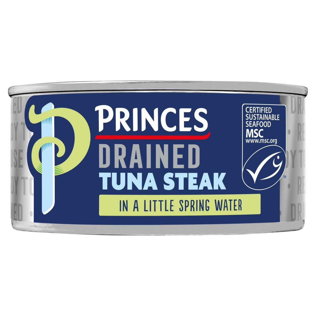Drained Tuna Steak In Spring Water