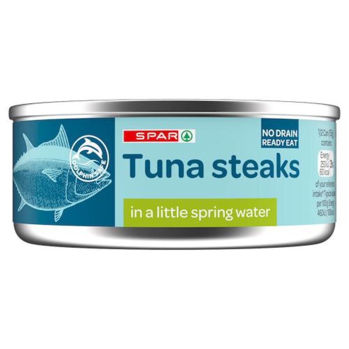 Tuna Steaks In A Little Spring Water
