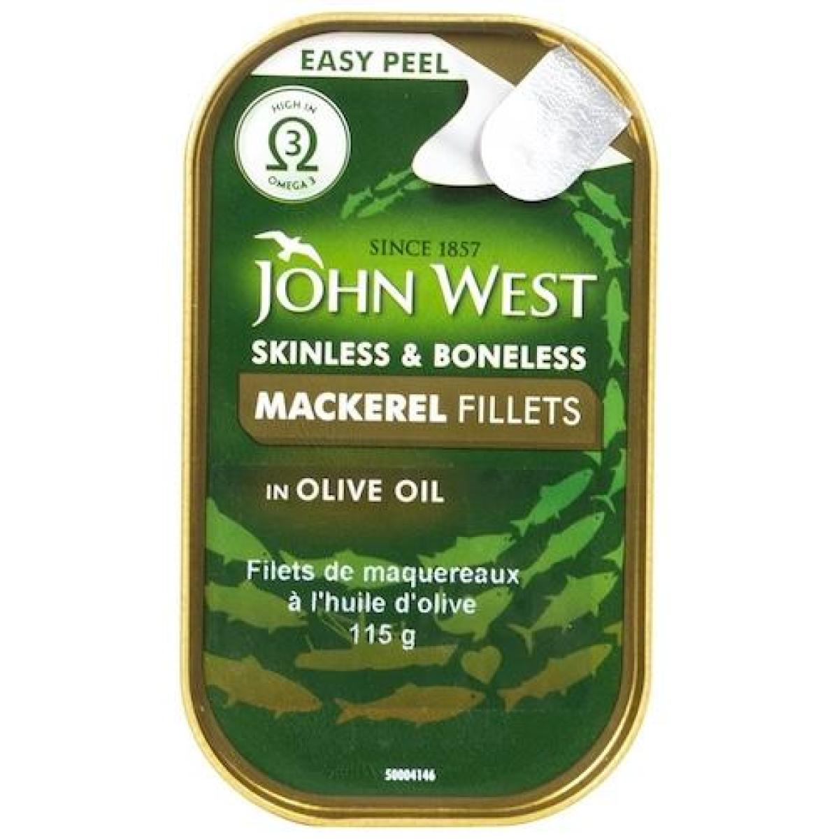 Skinless & Boneless Mackerel Fillets In Olive Oil