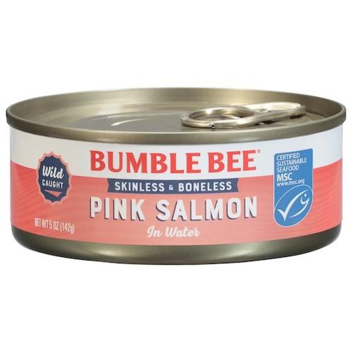 Wild Caught Pink Salmon In Water