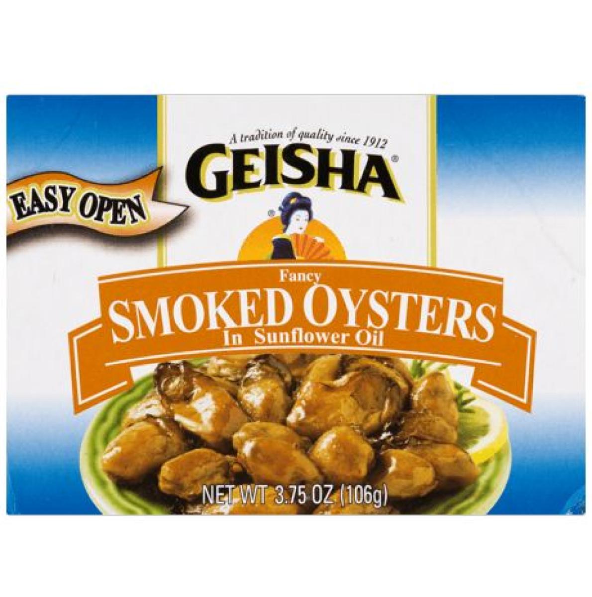 Fancy Smoked Oysters In Sunflower Oil