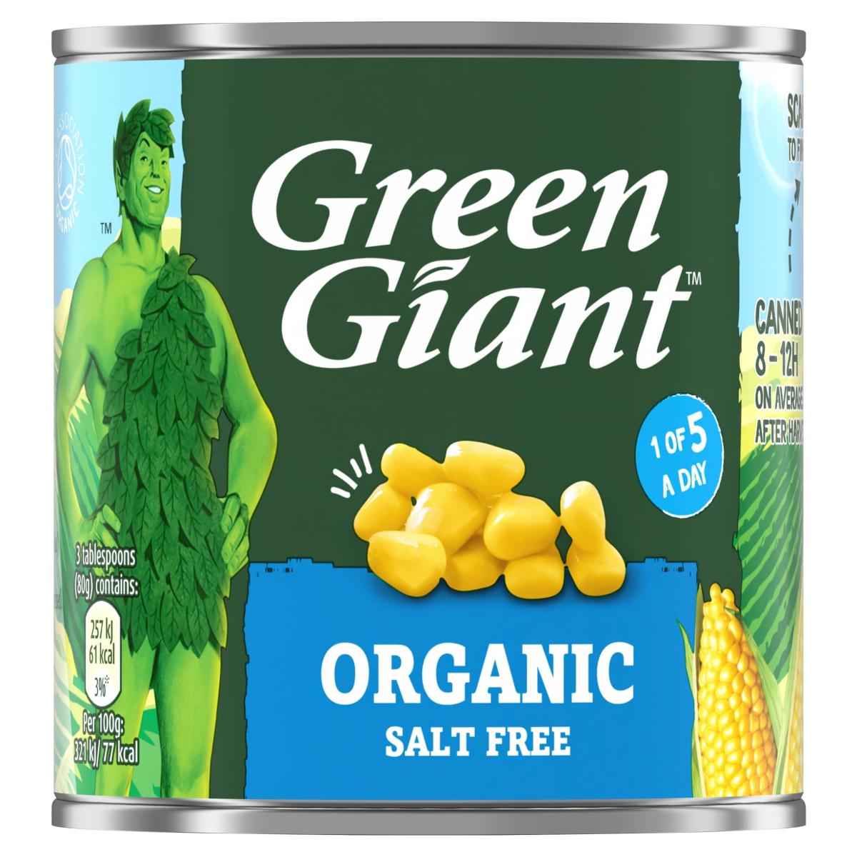 Organic Salt Free Sweetcorn