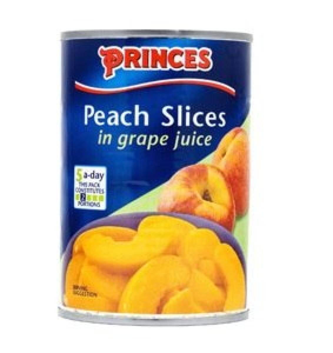 Peach Slices In Grape Juice