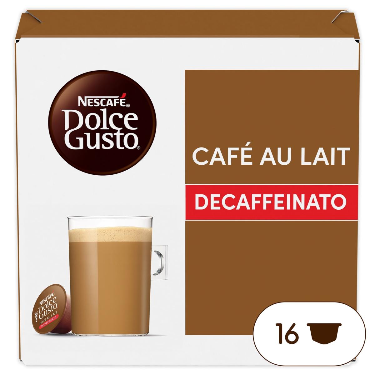 Dolce Gusto Cafe Au Lait Decaff Coffee Pods x 16