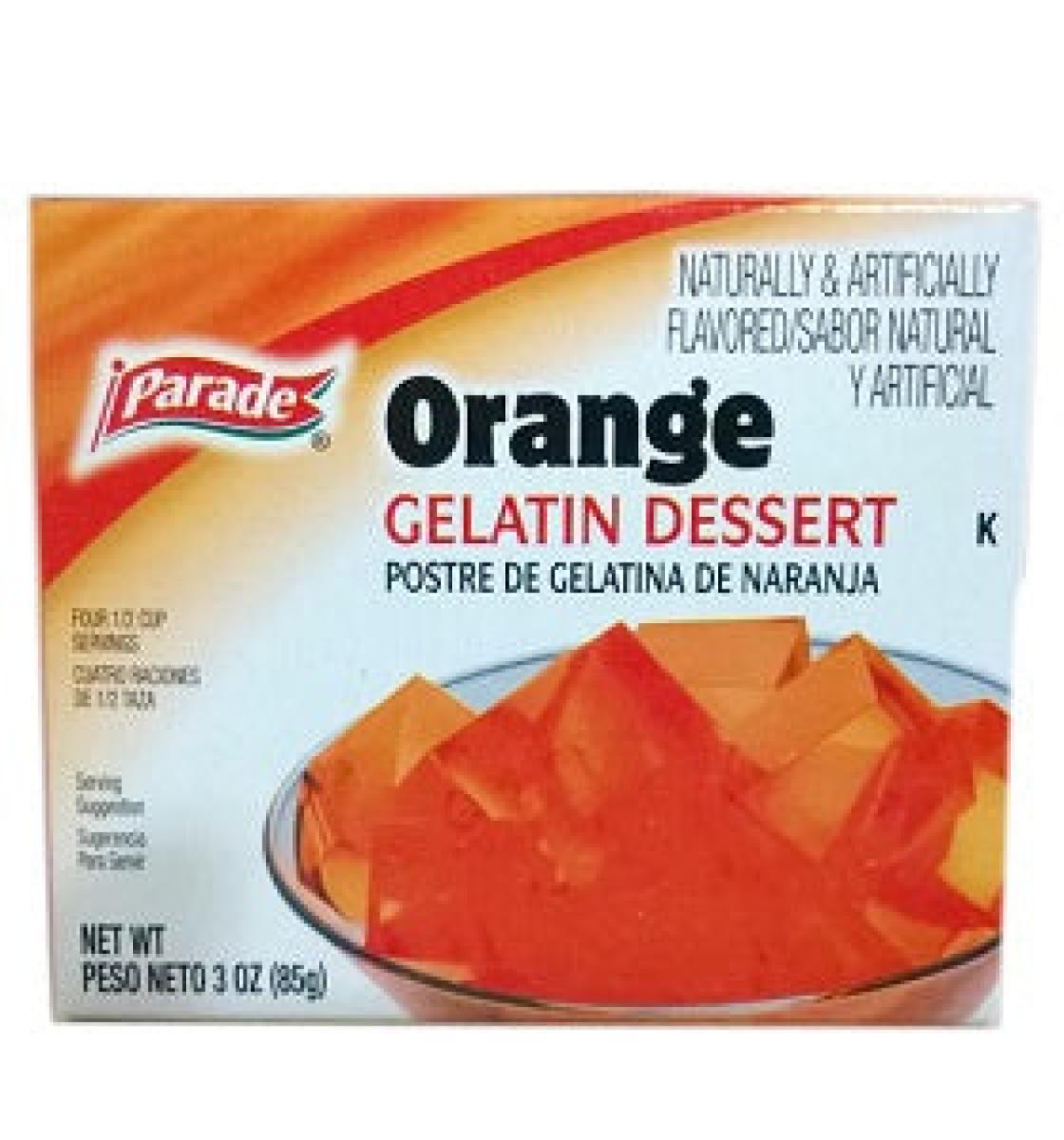 Gelatin Dessert Orange