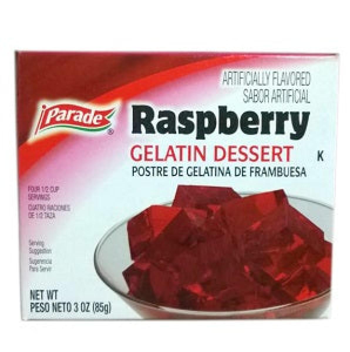 Gelatin Dessert Raspberry
