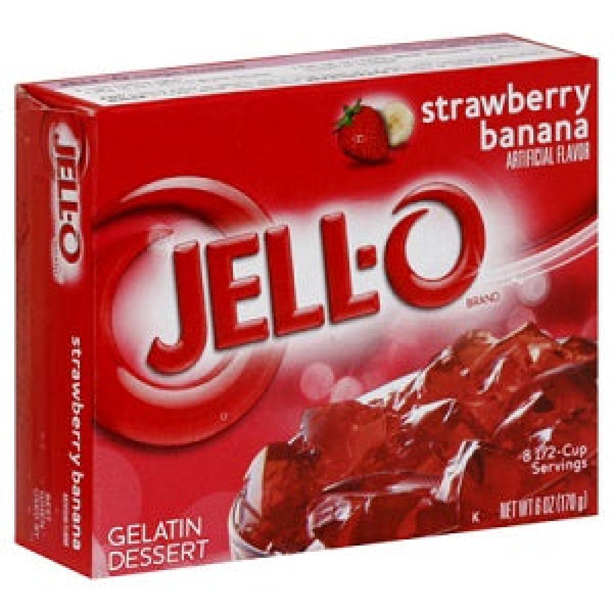 Gelatin Dessert Strawberry Banana