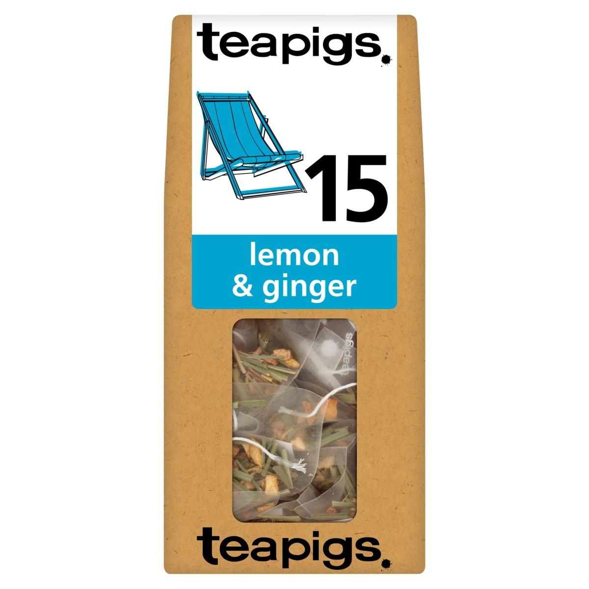 Lemon & Ginger Tea Bags 15 Pack