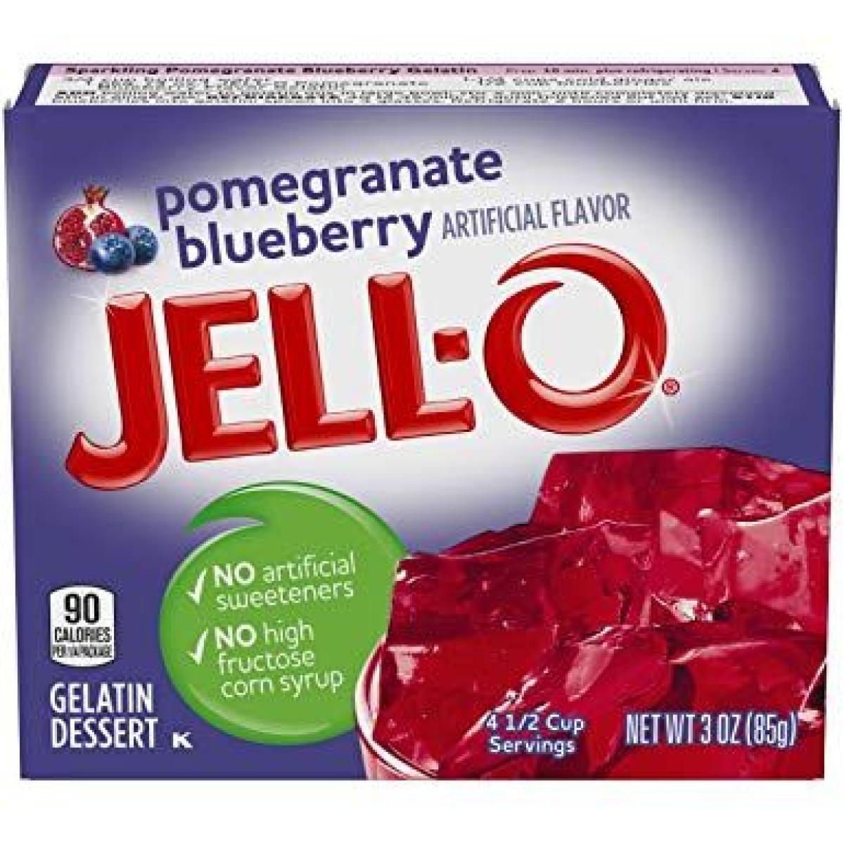 Gelatin Dessert Pomegranate Blueberry Flavour