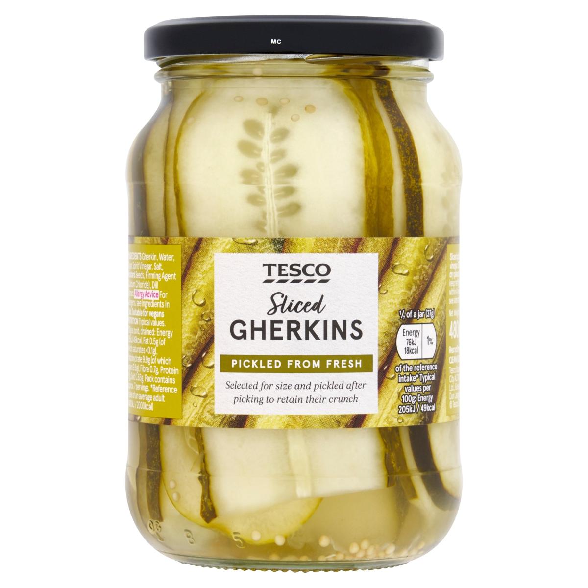 Sliced Gherkins