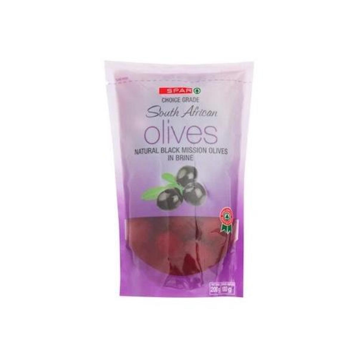 South African Olives Black Mission In Brine