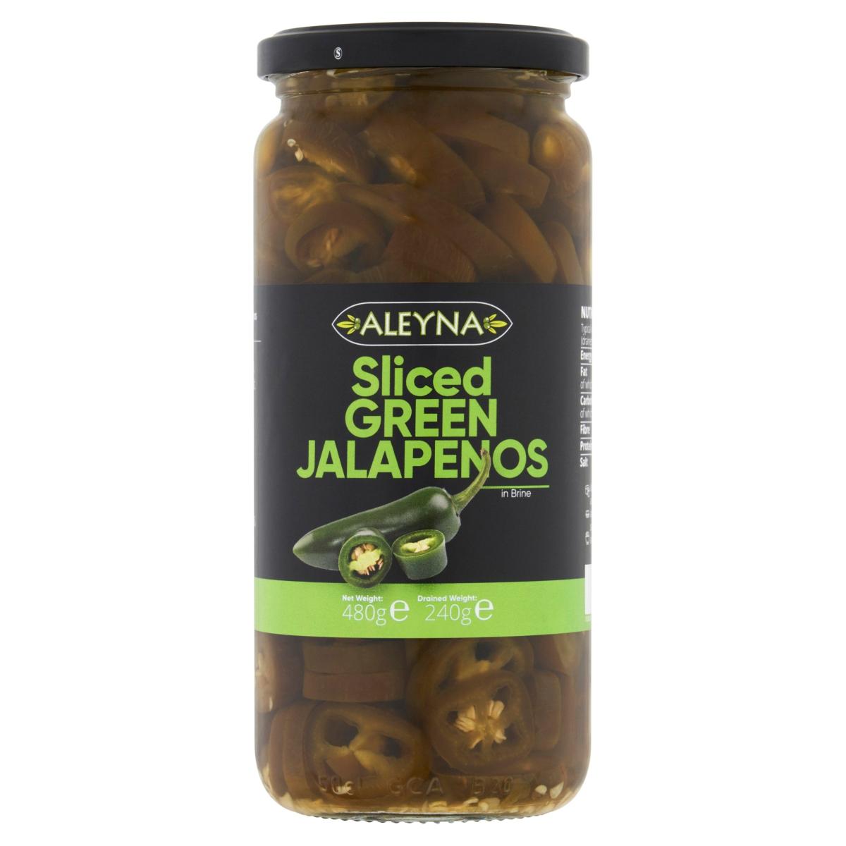 Sliced Green Jalapeno Peppers