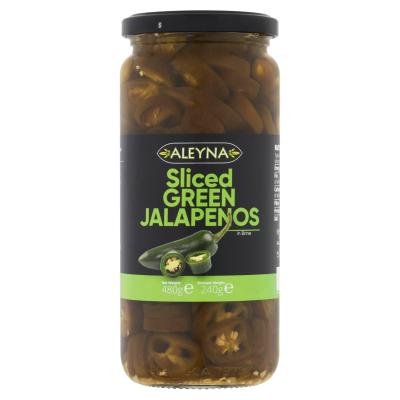 Sliced Green Jalapeno Peppers