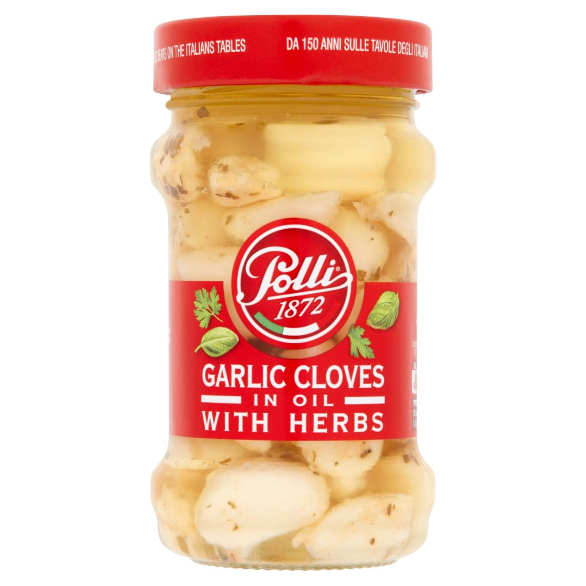 Garlic Cloves In Oil With Herbs