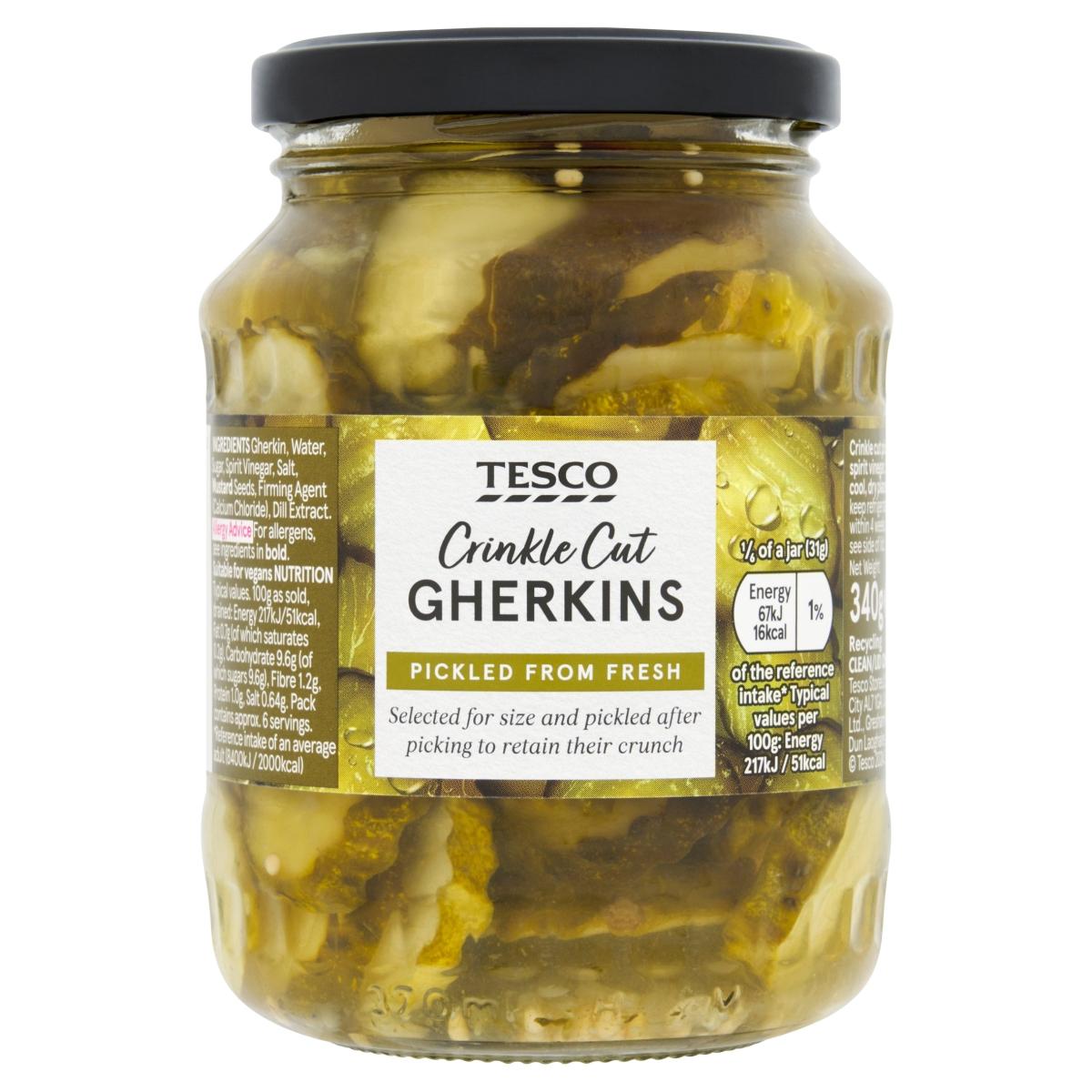 Crinkle Cut Gherkins
