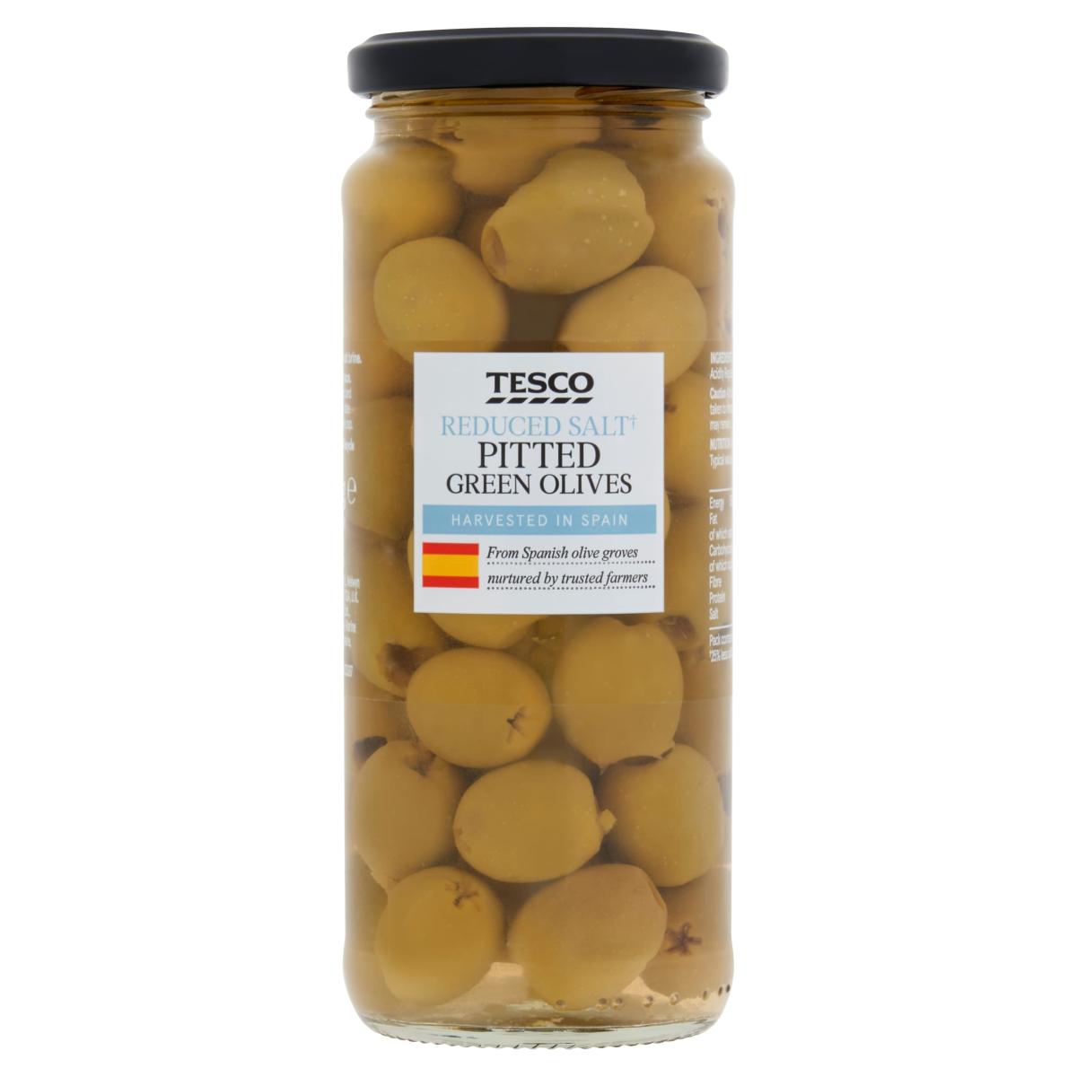 Reduced Salt Pitted Green Olives
