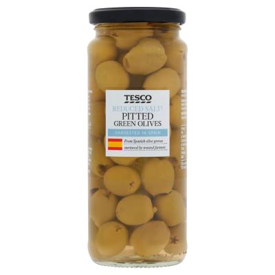 Reduced Salt Pitted Green Olives