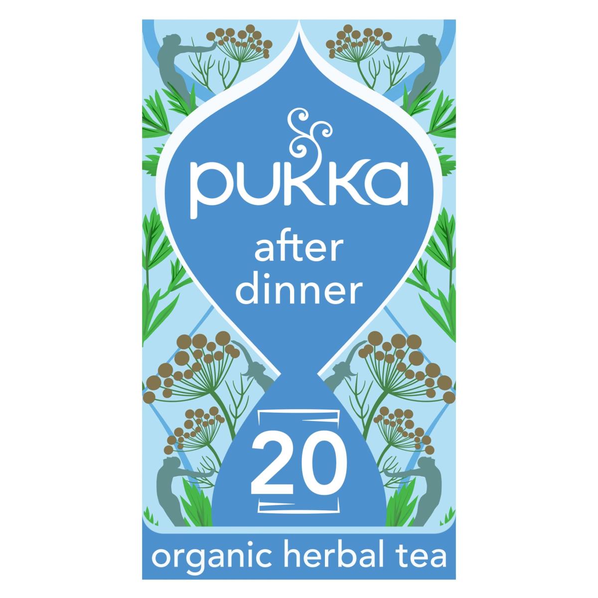 Organic After Dinner Tea 20 Home Compostable Herbal Tea Bags