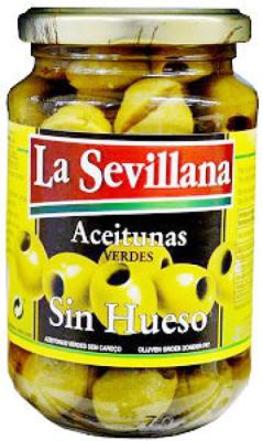 Pitted Green Olives Jar