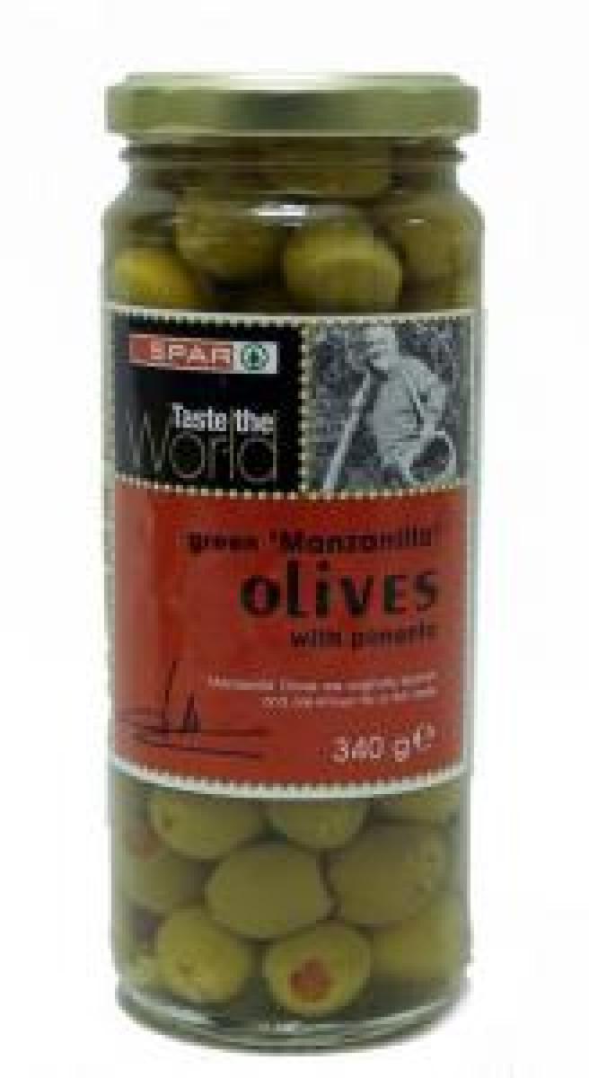 Olives Green Manzanila Pimento