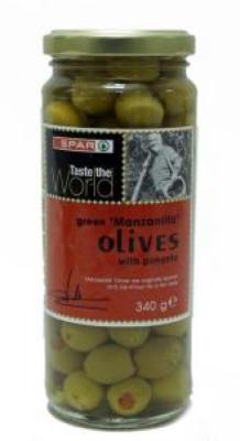 Olives Green Manzanila Pimento