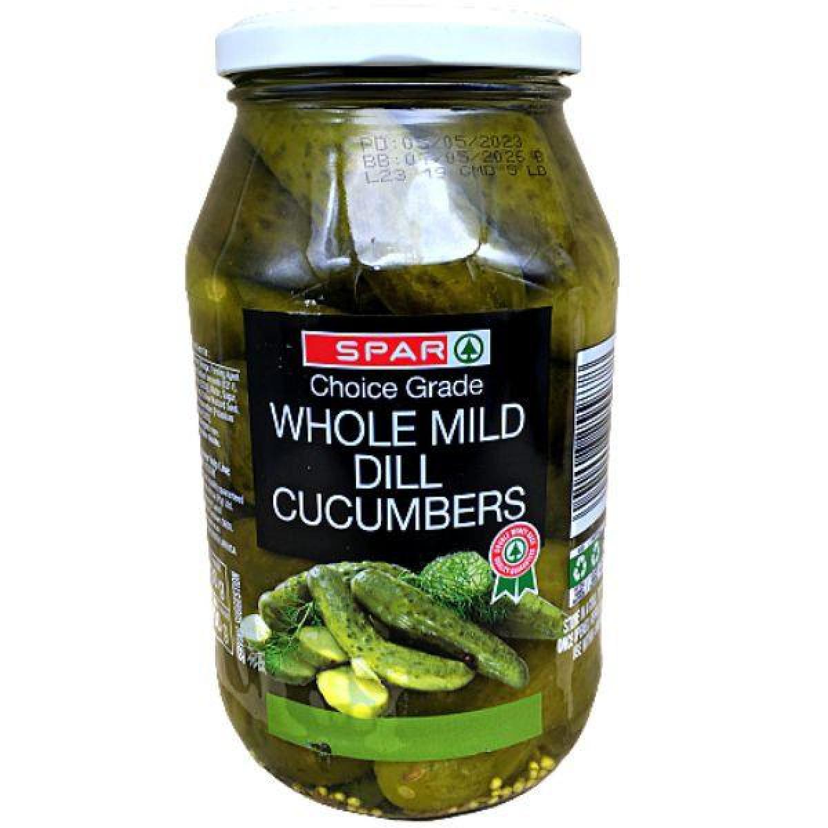 Whole Mild Dill Cucumbers