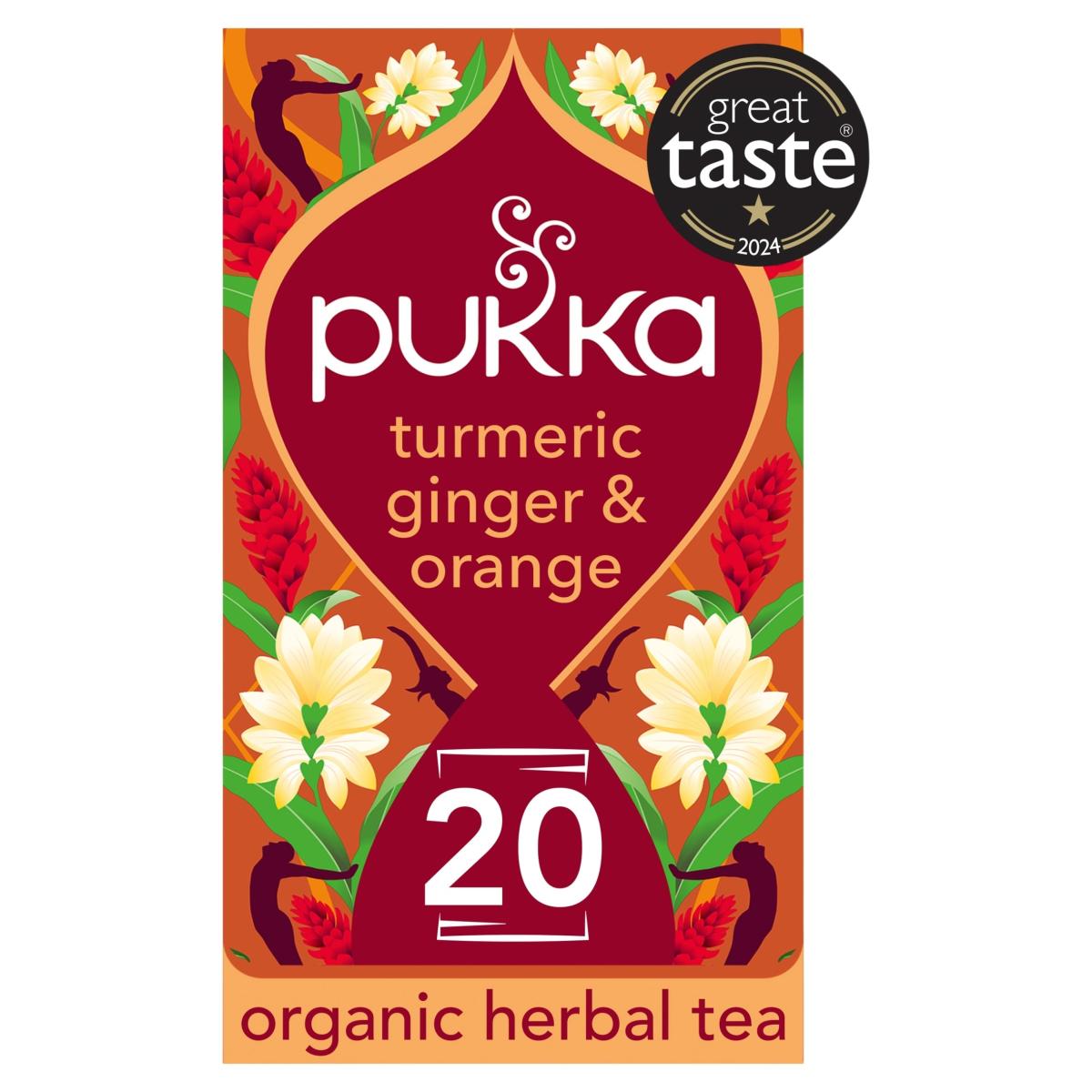 Organic Turmeric Ginger & Orange 20 Tea Bags